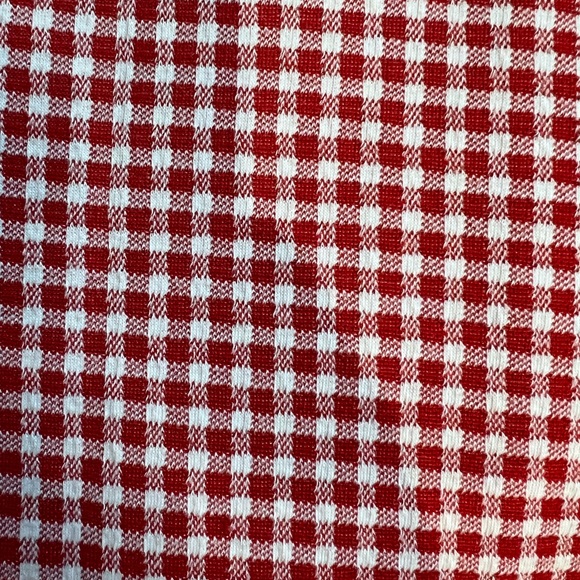 Zara Red Gingham Mini Dress Size Large - Picture 9 of 10